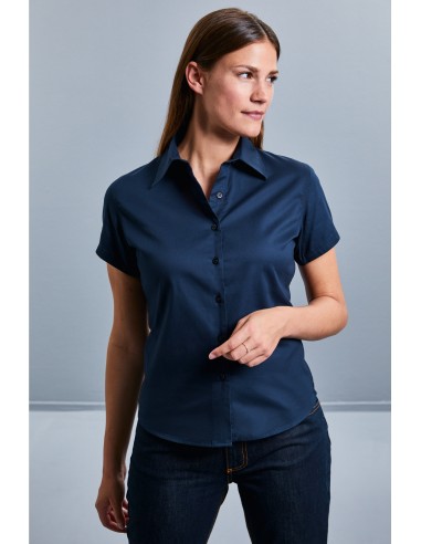 CHEMISE FEMME MANCHES COURTES TWILL - RU917F-Accueil-Alchimistes