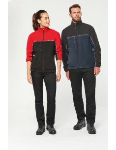 Veste micropolaire bicolore...