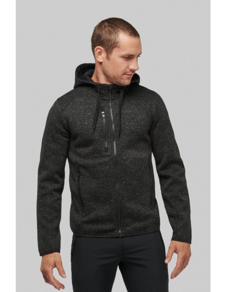 Veste à capuche chinée homme - PA365-Accueil-Alchimistes