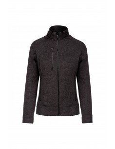 Veste zippée chinée femme -... 2