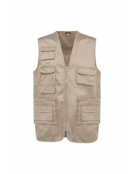 Gilet polycoton multipoches doublé unisexe - WK609-Accueil-Alchimistes