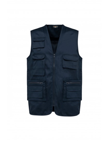 Gilet polycoton multipoches doublé unisexe - WK609-Accueil-Alchimistes