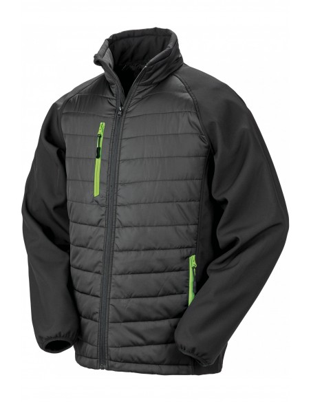 Veste softshell rembourrée black compass recyclée - R237X-Accueil-Alchimistes