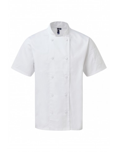 Veste chef cuisinier manches courtes Coolchecker® - PR902-Accueil-Alchimistes