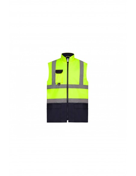 Bodywarmer rembourré haute visibilité - YHV005-Accueil-Alchimistes