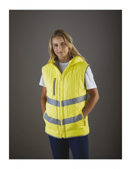 Bodywarmer haute visibilité "Kensington" - YHV007-Accueil-Alchimistes