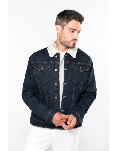 Veste denim doublée sherpa homme - K6138-Accueil-Alchimistes