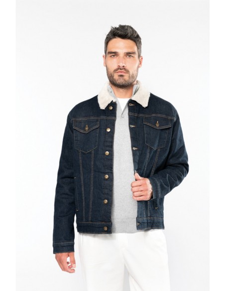 Veste denim doublée sherpa homme - K6138-Accueil-Alchimistes