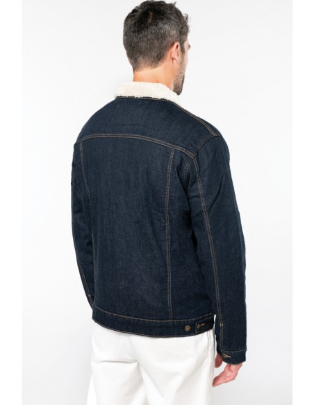 Veste denim doublée sherpa homme - K6138-Accueil-Alchimistes