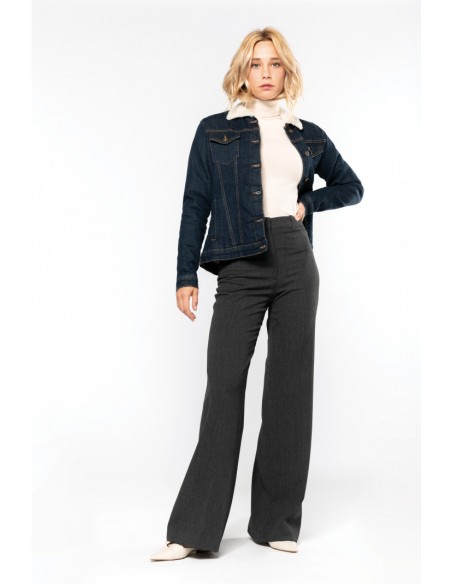 Veste denim doublée sherpa femme - K6139-Accueil-Alchimistes