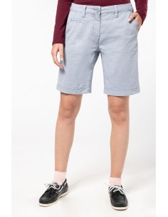 Bermuda aspect délavé femme...