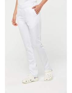 Pantalon polycoton femme -...
