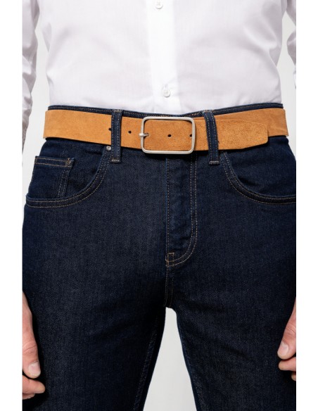 Ceinture cuir velours homme - PK822-Accueil-Alchimistes