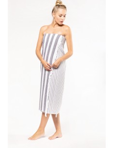 Fouta rayée avec franges -... 2