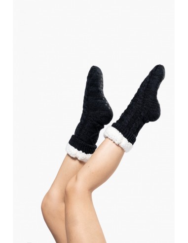 Chaussettes lounge doublées sherpa - K815-Accueil-Alchimistes