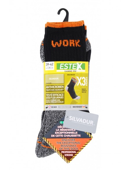 Lot de 3 paires de chaussettes SAFETY WORK - ES6106-Accueil-Alchimistes