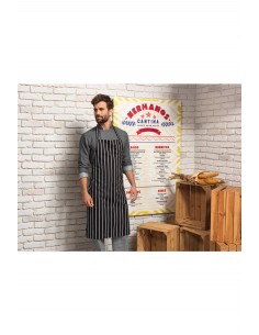 Tablier à bavette rayé - PR110