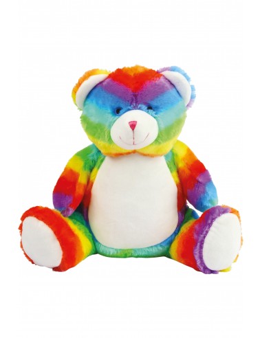 Peluche zippée Ours multicolore - MM555-Accueil-Alchimistes