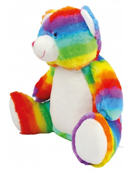 Peluche zippée Ours multicolore - MM555-Accueil-Alchimistes