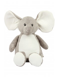 Peluche zippée Éléphant -...