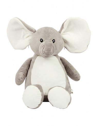 Peluche zippée Éléphant - MM558-Accueil-Alchimistes