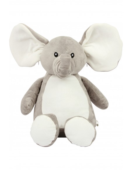 Peluche zippée Éléphant - MM558-Accueil-Alchimistes