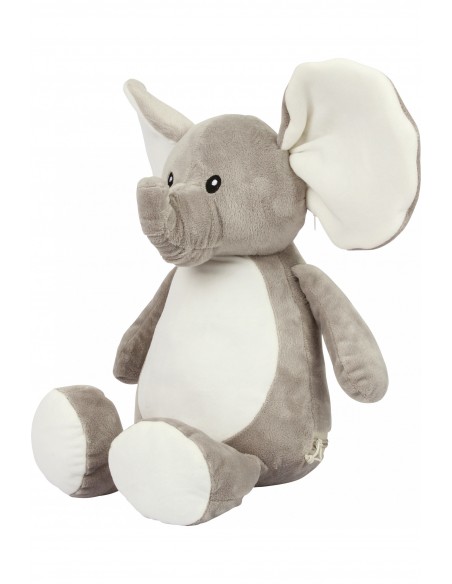 Peluche zippée Éléphant - MM558-Accueil-Alchimistes