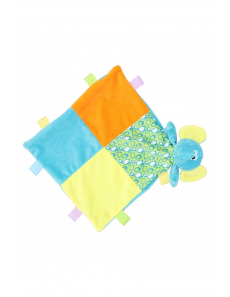 DOUDOU PLAT MULTICOLORE ÉLÉPHANT - MM701-Accueil-Alchimistes