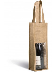 Sac porte-bouteille en jute...