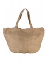 Sac cabas en toile de jute teint 100% naturel - KI0227