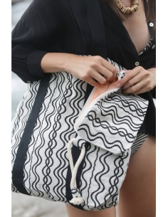 Pochette zippée recyclé -...