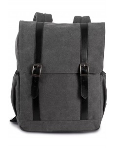 Sac à dos en toile à rabat...