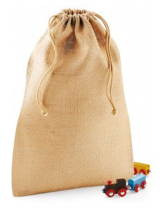 Sac à cordelette en jute -...