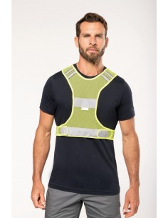 Gilet en filet fluorescent...