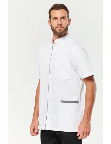 Blouse polycoton avec boutons-pression homme - WK505-Accueil-Alchimistes