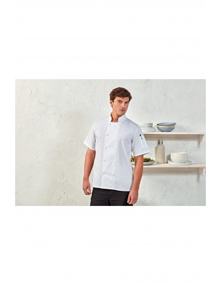 Veste de cuisine manches courtes - PR656-Accueil-Alchimistes