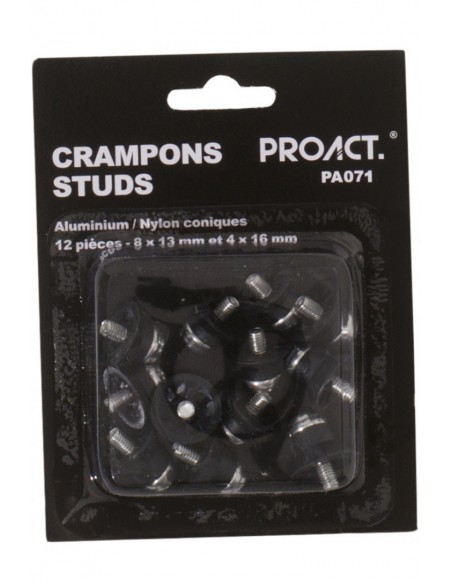 Boîte de 12 crampons mixtes alu/ nylon coniques - PA071-Accueil-Alchimistes