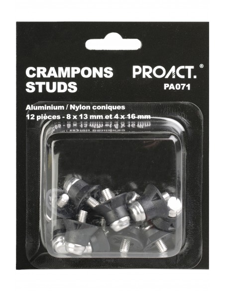 Boîte de 12 crampons mixtes alu/ nylon coniques - PA071-Accueil-Alchimistes