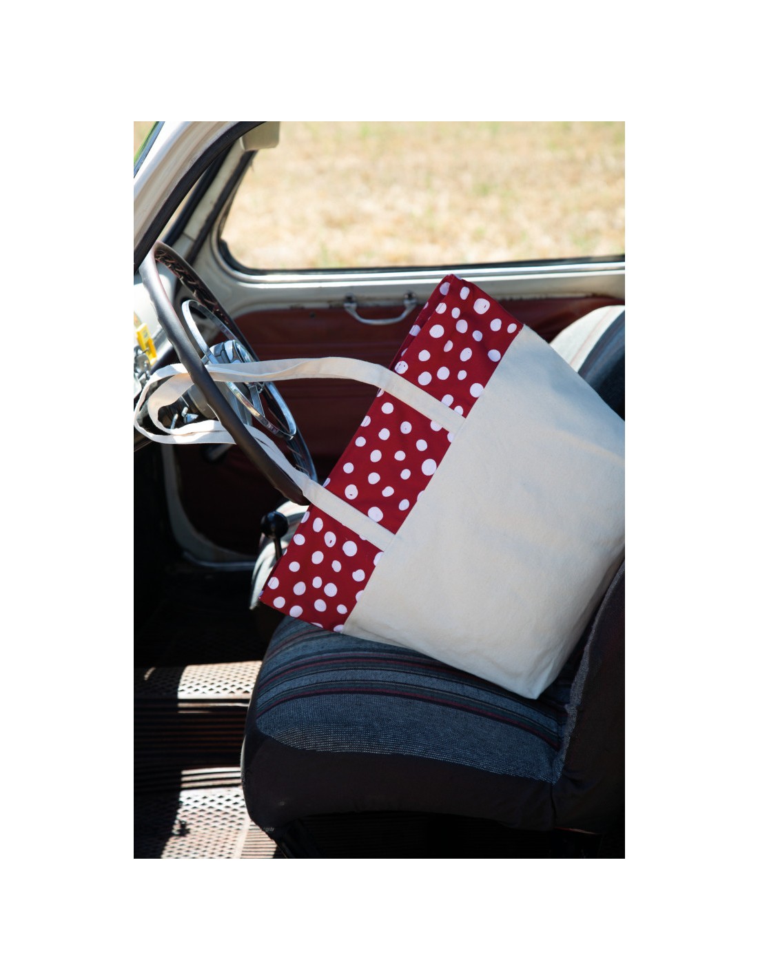 Sac shopping motif pois - KI0286