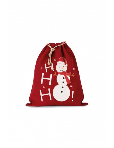 Sac coton à cordon motif bonhomme de neige - KI0745-Accueil-Alchimistes