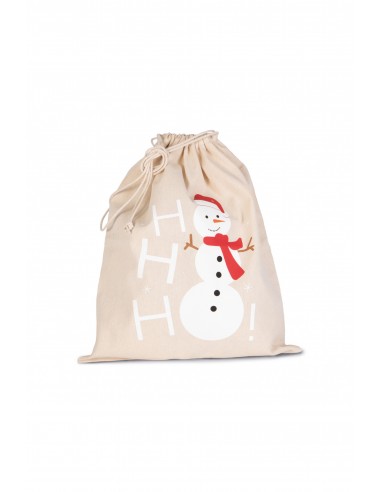 Sac coton à cordon motif bonhomme de neige - KI0745-Accueil-Alchimistes