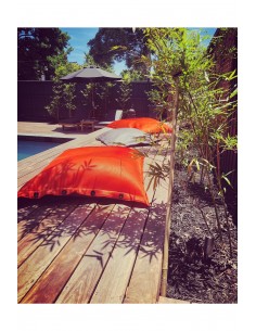 Pouf déhoussable - Moyen...