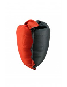 Pouf déhoussable bicolore -...