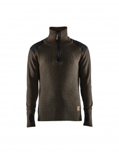 Sweat En Laine Col Zippé