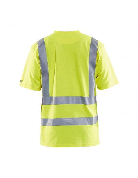 T-Shirt Col V Haute-Visibilité Anti-UV-Accueil-Alchimistes