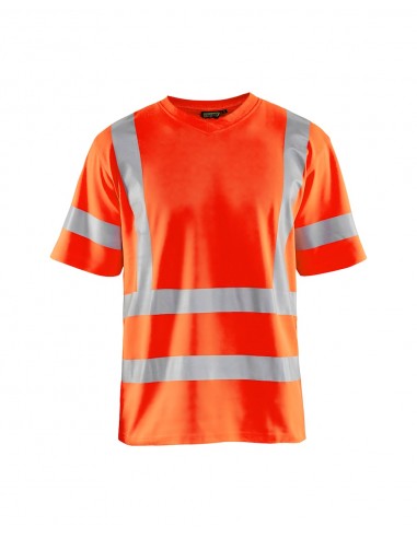 T-Shirt Col V Haute-Visibilité Anti-UV-Accueil-Alchimistes