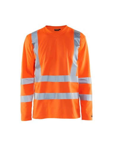 T-Shirt Manches Longues Col V Haute-Visibilité Anti-Uv-Accueil-Alchimistes