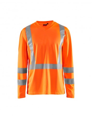 T-Shirt Manches Longues Col V Haute Visibilité Anti-UV Anti-Odeur-Accueil-Alchimistes