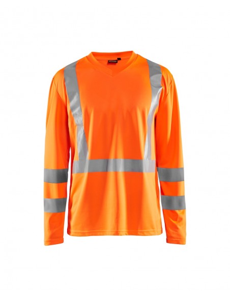 T-Shirt Manches Longues Col V Haute Visibilité Anti-UV Anti-Odeur-Accueil-Alchimistes