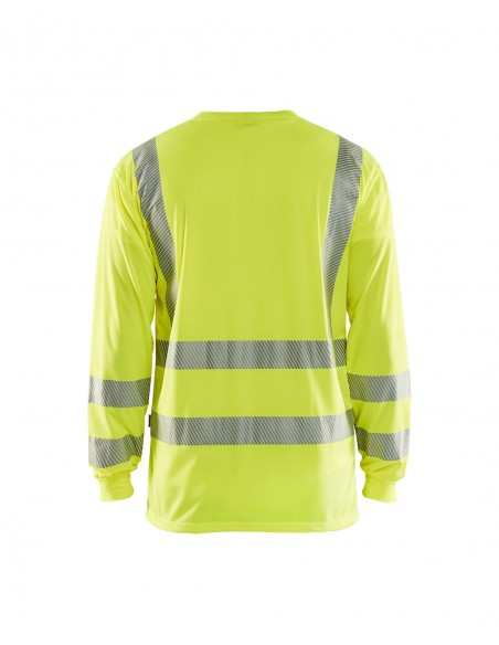 T-Shirt Manches Longues Col V Haute-Visibilité Anti-UV-Accueil-Alchimistes